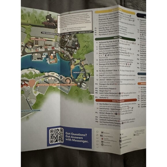 RARE Universal Studios 2 Park Guide Map 2023 - LAST UNIVERSAL MAPS EVER PRINTED - Picture 10 of 13
